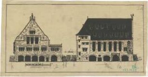 Fischer, Theodor; Stuttgart; Gustav-Siegle-Haus - Ansichten