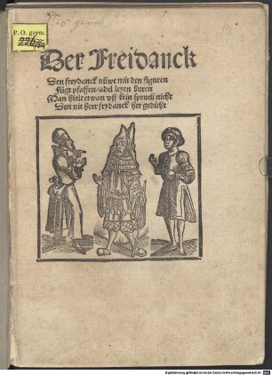 Der Freydanck : Hrsg. v. Sebastian Brant