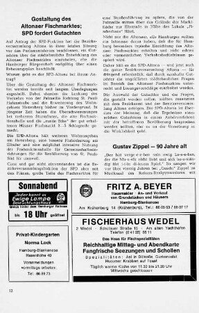 Gustav Zippel - 90 Jahre alt