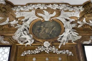 Kartuschen mit Evangelistensymbolen — Kartusche mit Markuslöwen