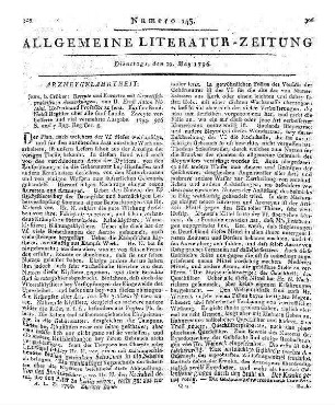 Ceres für Bildung des Geschmacks. Jg. 1, H. 1-2. Eine Vierteljahresschrift. Leipzig: Jacobäer 1794