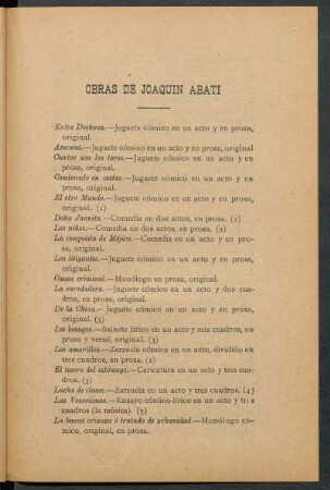 Obras de Joaquín Abati