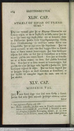XLIV. Cap. Nymæli Of Sifiar Oc Frændsemi