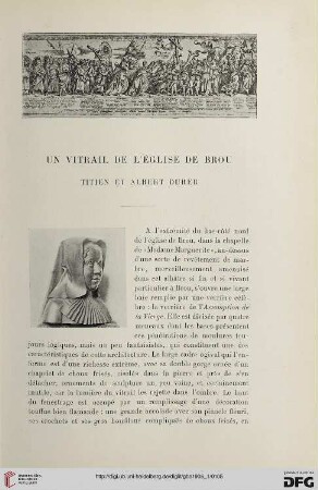 3. Pér. 35.1906: Un vitrail de l'église de Brou : Titien et Albert Durer