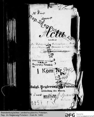 Besetzung der Stellen für untere Beamte beim Magistrat in Spandau