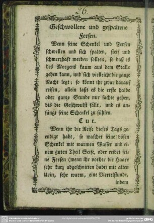 Geschwollene und gespaltene Fersen