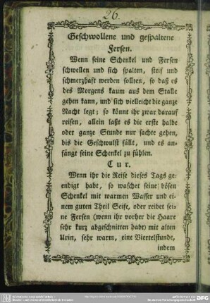 Geschwollene und gespaltene Fersen