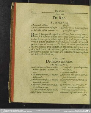 Cap. XII. De Reo