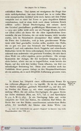 2. Peristyl und Pfeilersaal