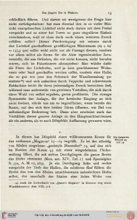 2. Peristyl und Pfeilersaal