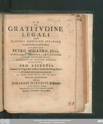 De Gratitudine Legali