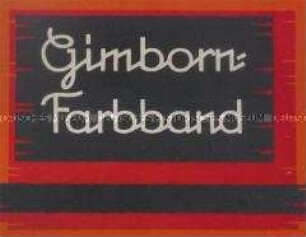 Werbeschild "Gimborn-Farbband"