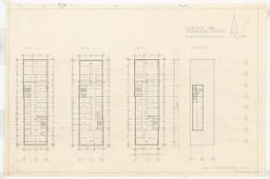 Technische Universität Berlin Technische Chemie (Franz-Fischer-Bau): Grundriss Obergeschosse, 1:200