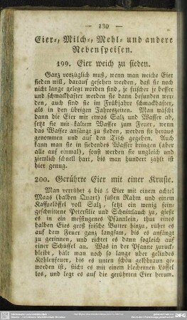 Eier-, Milch-, Mehl- und andere Nebenspeisen