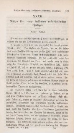 529-538 Notizen einige berühmtere nachtridentinische Theologen : dritter Artikel