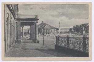 Kassel - Blick vom Roten Palais auf Friedrichsplatz und Preußisches Staatstheater