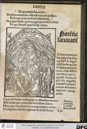 Stultitia extendit castra et tentoria passim, et secum totus militat orbis iners...