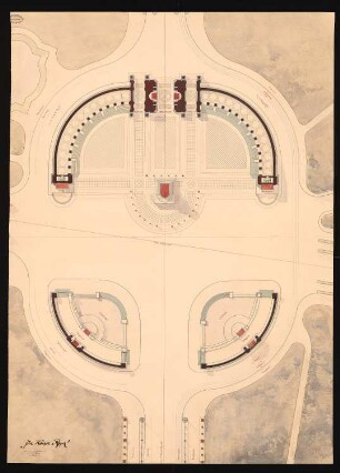 Denkmal für Kaiser Wilhelm I., Berlin: Situationsplan