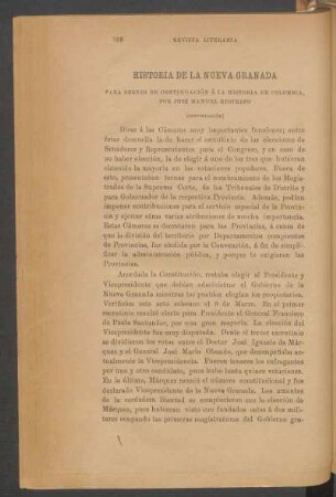 Historia de la Nueva Granada para servir de continuación á la historia de Colombia - (Continuación)