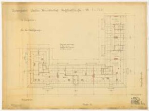 Wohnhausbebauung Raschdorffstraße, Berlin-Reinickendorf: Grundriss Dachgeschoss 1:100