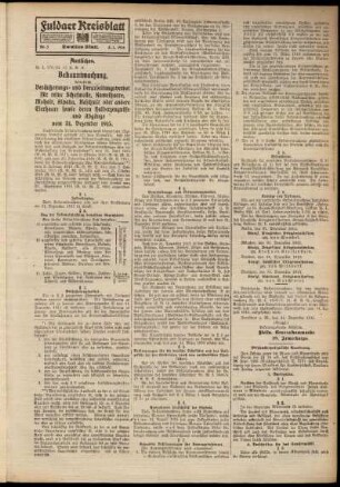 Zweite Ausgabe vom Mittwoch, den 05. Januar 1916.
