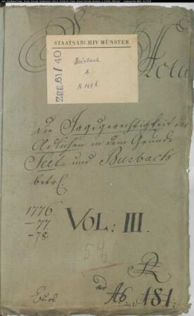 Jagdfrevel der Adligen im Grunde Selbach und Burbach und Verhängung von Jagdbußen, Band 3