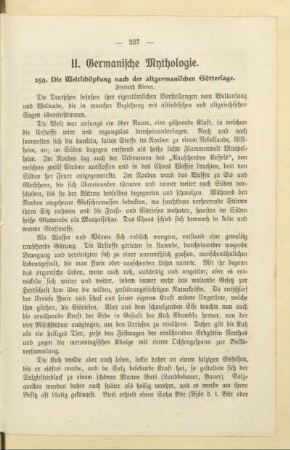 II. Germanische Mythologie