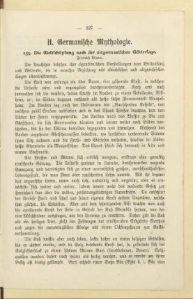 II. Germanische Mythologie