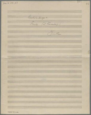 Concertos, Excerpts, cemb, orch, op.14, LüdD p.443 - BSB Mus.N. 119,67 : Cembalokonzert. // Finale (2. Fassung.) // Distler
