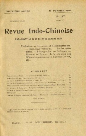 15 Février 1906. No 27