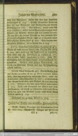 Inhalt der Zusätze des deutschen Herausgebers