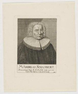 Bildnis des Andreas Schaubert