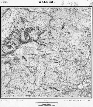 864 Wallgau [Topographische Karte von Bayern 1:25.000 (Positionsblätter)]