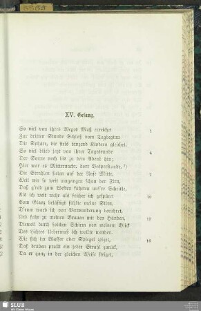 XV. Gesang