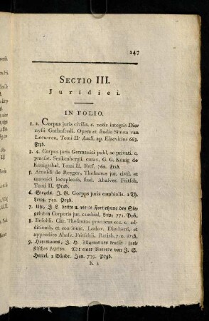 147-264, Sectio III. Juridici.