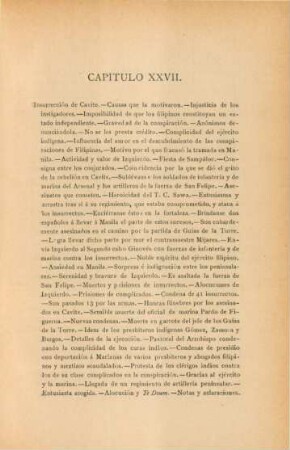 Capítulo XXVII. Insurrección de Cavite. - ...
