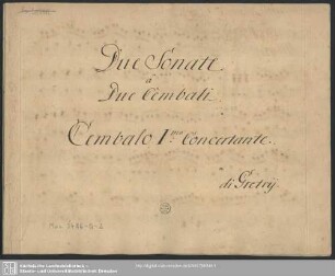 Cembalo I.: Concertante.