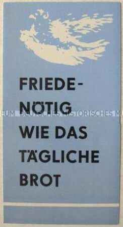Propagandaschrift der DDR zur Friedensfrage
