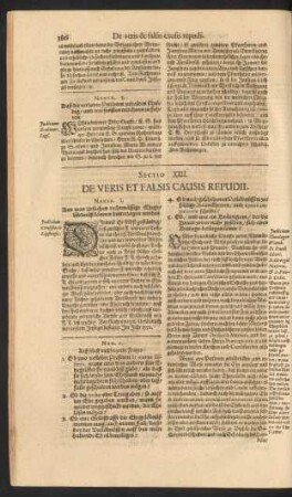 Sectio XIII. De Veris Et Falsis Causis Repudii.