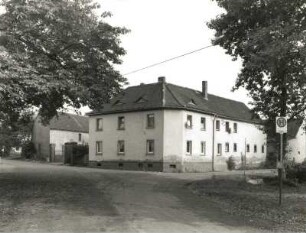 Großstolpen-Pödelwitz. Dreiseithof, Nr. 28 (19. Jh. begonnen). Straßenansicht