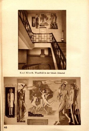 Karl Kluth. Wandbild in der Schule Alstertal