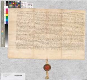 Schutzbrief des Landgrafen Wilhelm des Mittleren von Hessen für das Stift Corvey.