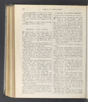 Cure of an opium smoker