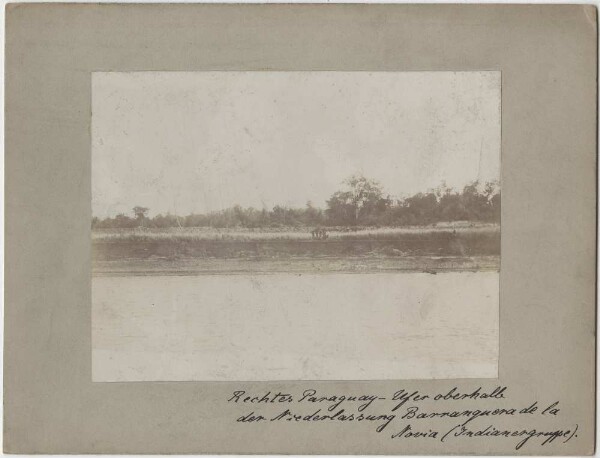 Indian group on the right bank of the Paraguay above the Barranquera de la Novia settlement