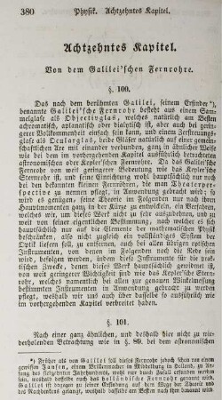 Achtzehntes Kapitel. von dem Galilei'schen Fernrohre.