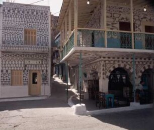 Chios Süd, Pyrgí. Die Platía
