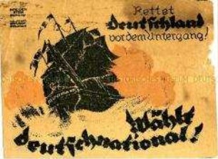Klebezettel der DNVP zur Reichstagswahl 1924 ?