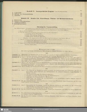 Repertorium über nicht regelmässig wiederkehrende Mittheilungen in früheren Berichten vom Jahre 1869 an