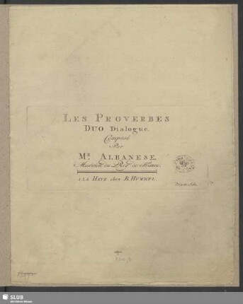 Les Proverbes : duo dialogue