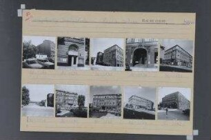 Straßenansichten. Berlin, Mitte, Clara-Zetkin-Straße (ab 1995 Dorotheenstraße)/Friedrichstraße